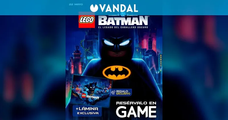 Ya puedes reservar LEGO Batman: El Legado del Caballero Oscuro en GAME con una lámina exclusiva de regalo
