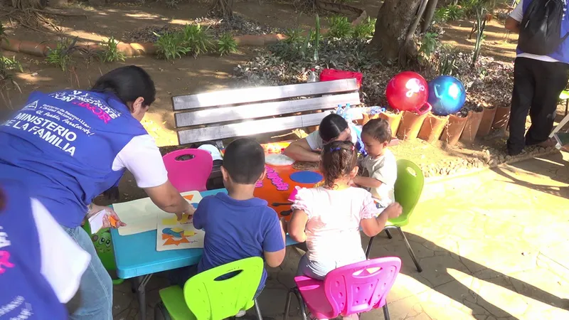 Diversión infantil en el festival “en paz, valores, esperanza y armonía”
