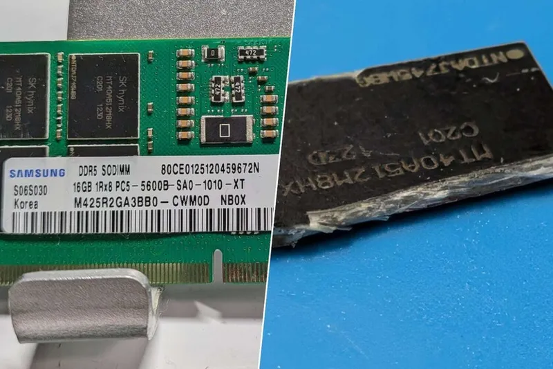 Con el mercado de la RAM imposible, pasó lo inevitable: pastillas DDR5 falsificadas